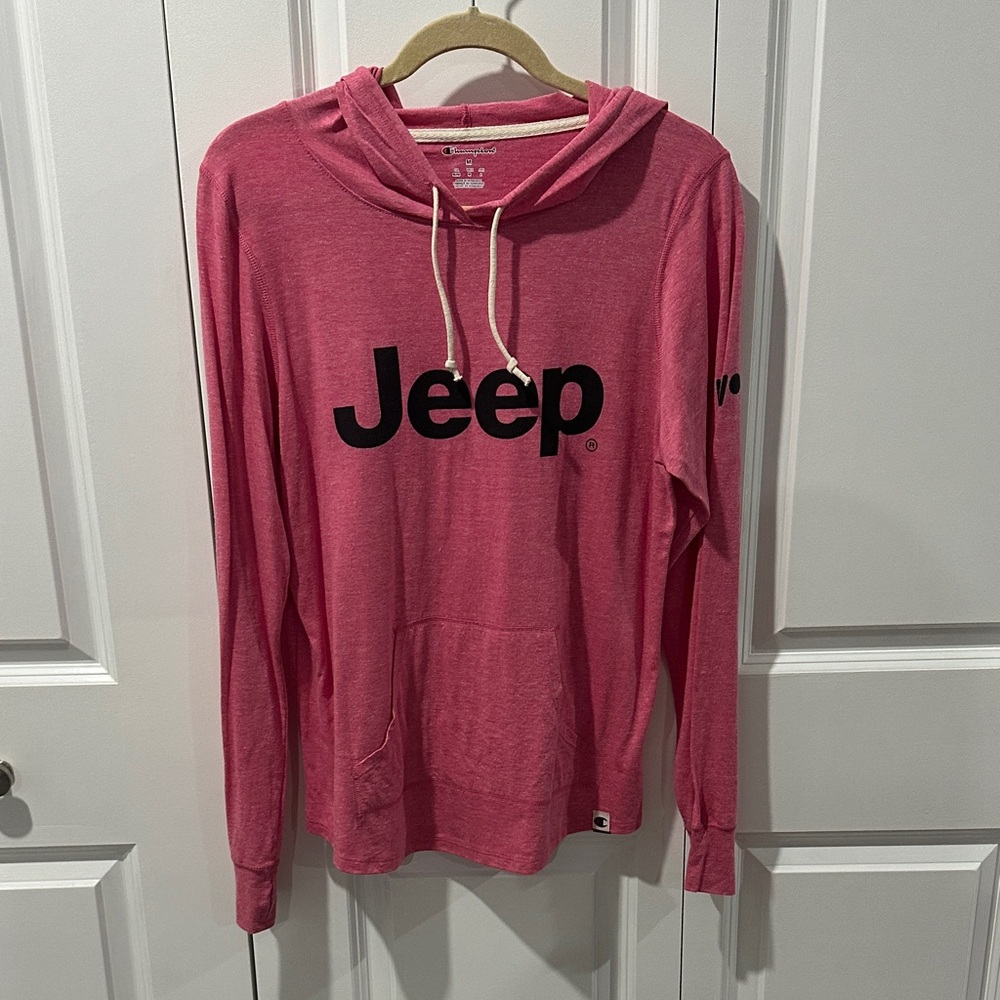 Jeep Rose Hoodie with Black Logo